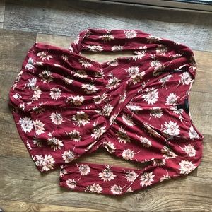 Red sunflower romper